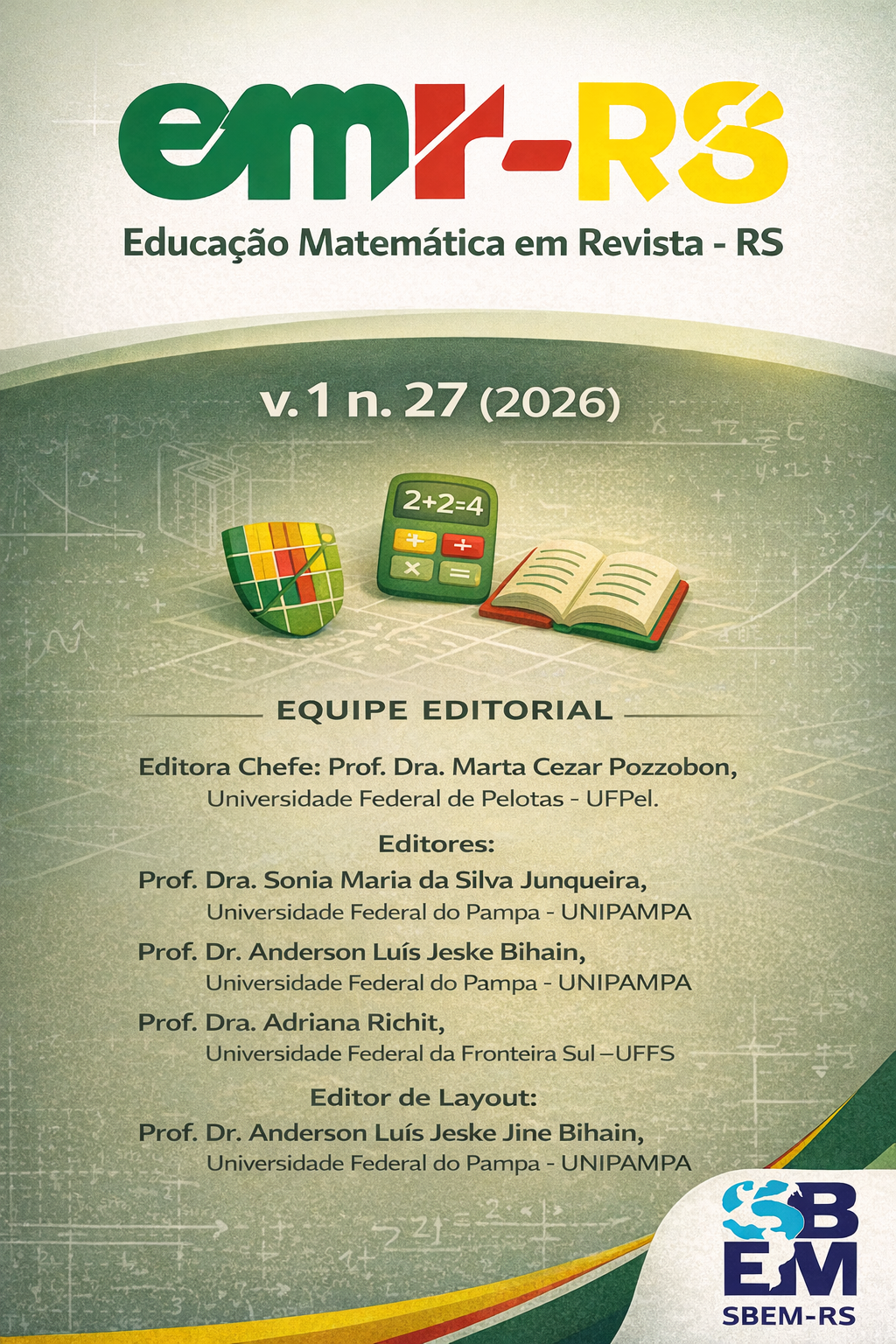 					Visualizar v. 1 n. 27 (2026): EDUCAÇÃO MATEMÁTICA EM REVISTA - RS
				